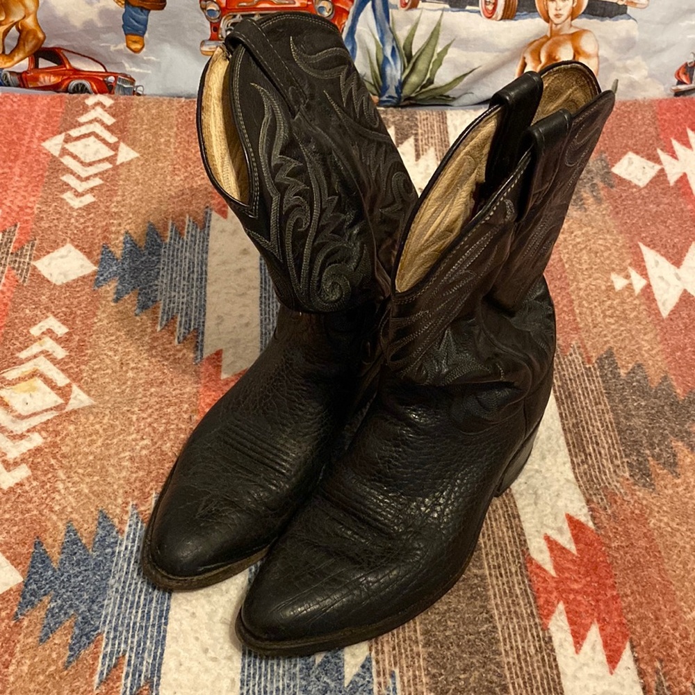 Dan post cowboy boots.